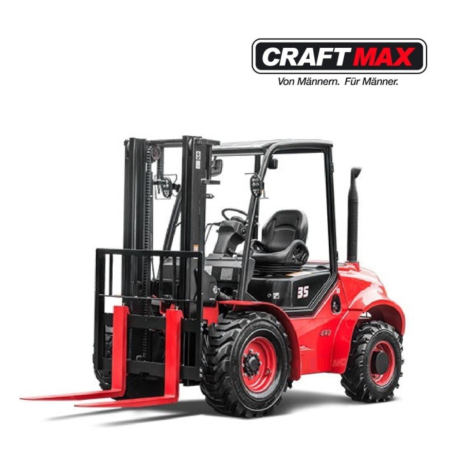 CRAFTMAX-3.5t-FourWheel-Drive-Rough-Terrain-Forklift
