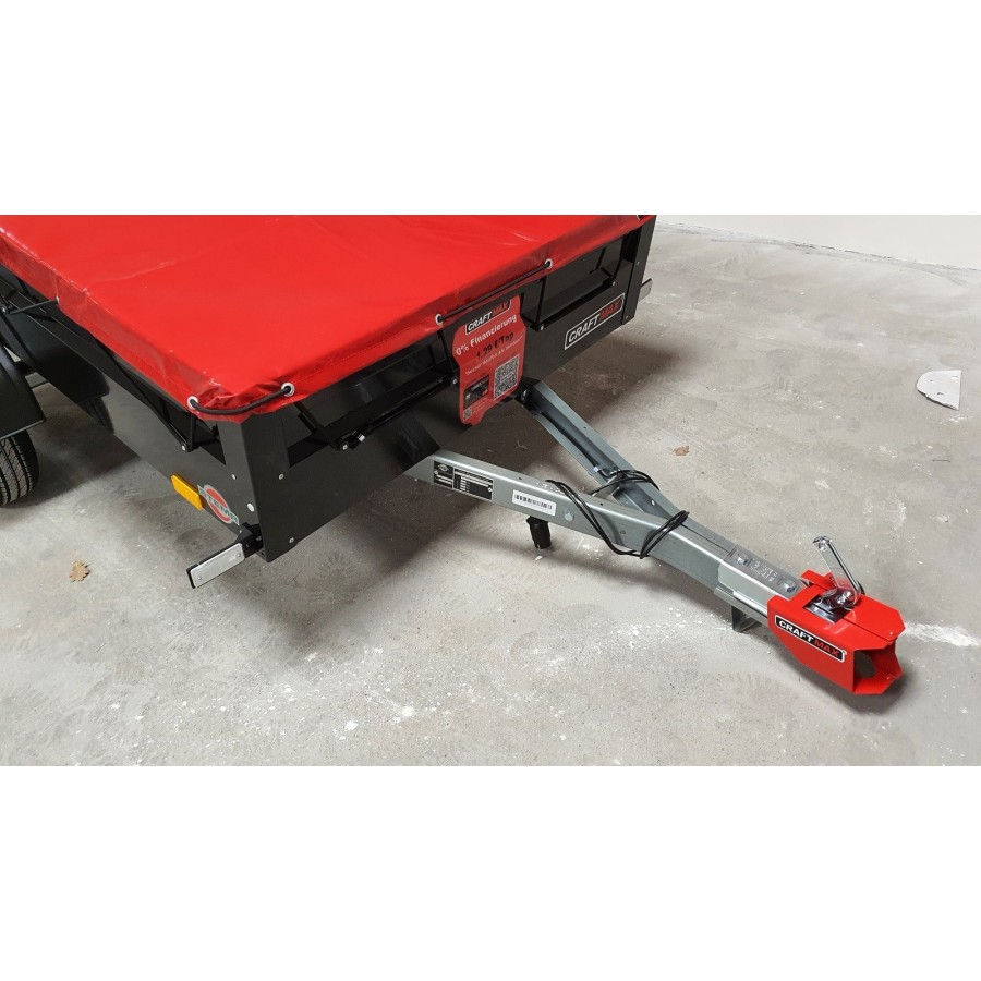 STEMA-PKW-Anhaenger-FT-Serie-750-ungebremst-black-Edition-schwarze-Bordwaende-Flachplane-rot-2