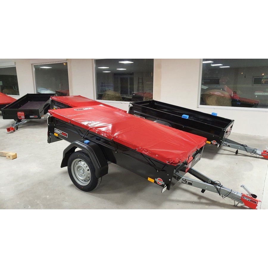STEMA-PKW-Anhaenger-FT-Serie-750-ungebremst-black-Edition-schwarze-Bordwaende-Flachplane-rot-3