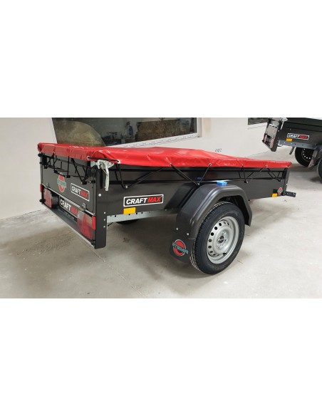 STEMA-PKW-Anhaenger-FT-Serie-750-ungebremst-black-Edition-schwarze-Bordwaende-Flachplane-rot-6