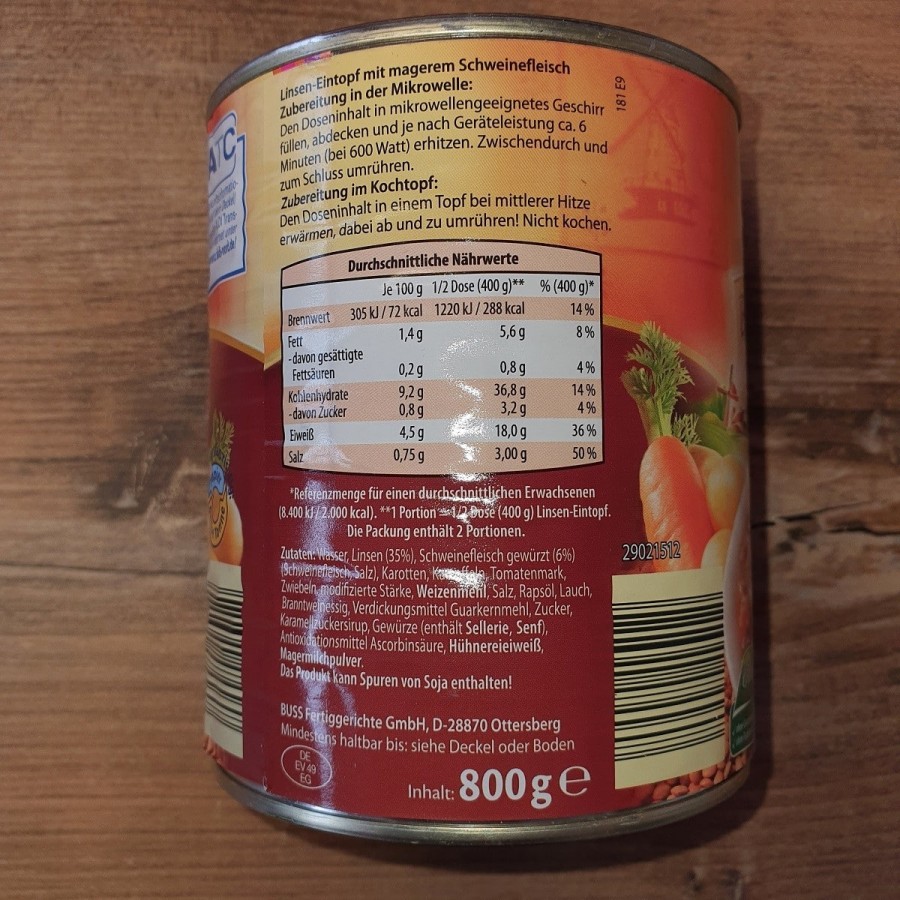 Fertiggericht-Notfallnahrung-Konserve-800g-Linsen-Eintopf-mit-magerem-Schweinefleisch-2