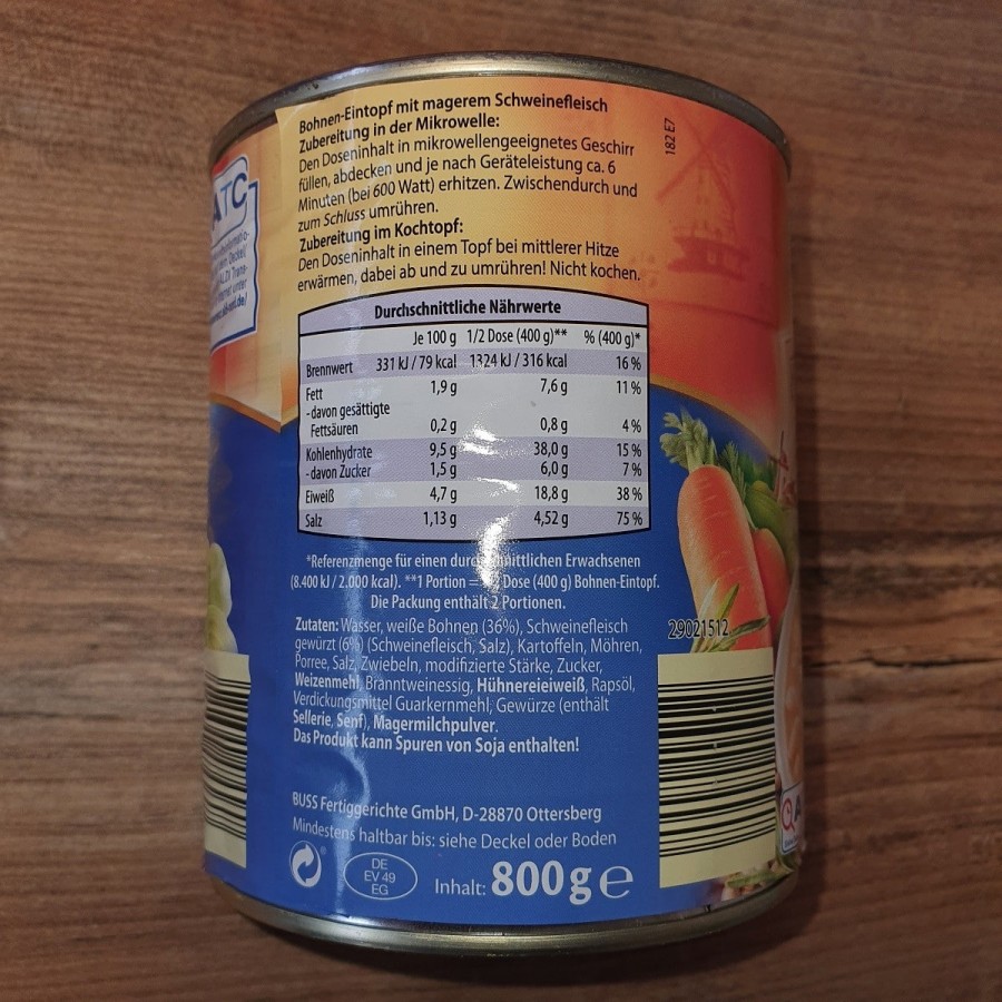 Fertiggericht-Notfallnahrung-Konserve-800g-Bohnen-Eintopf-magerem-Schweinefleisch-2