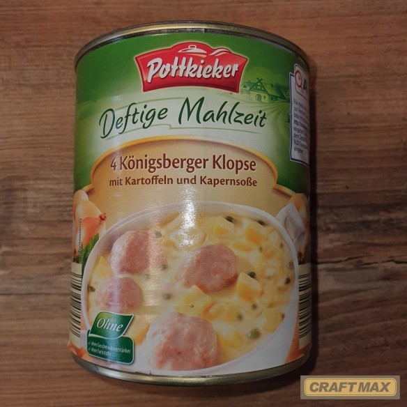 Fertiggericht-Notfallnahrung-Konserve-800g-4-Koenigsberger-Klopse-mit-Kartoffeln-Kapernsosse-1