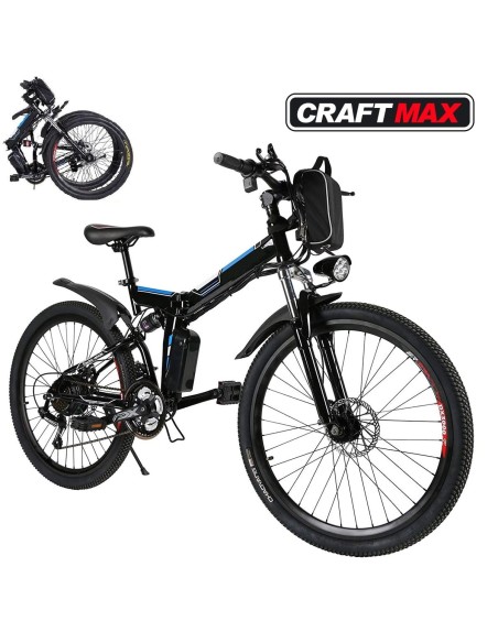 CRAFTMAX-clappy-e-Bike-Elektrofahrrad-Mountainbike-26-Zoll-36V-250W-Heckmotor-klappbar-schwarzblau-1