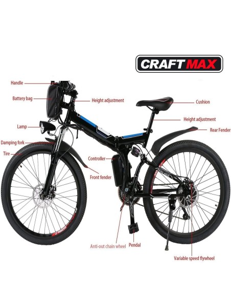 CRAFTMAX-clappy-e-Bike-Elektrofahrrad-Mountainbike-26-Zoll-36V-250W-Heckmotor-klappbar-schwarzblau-5