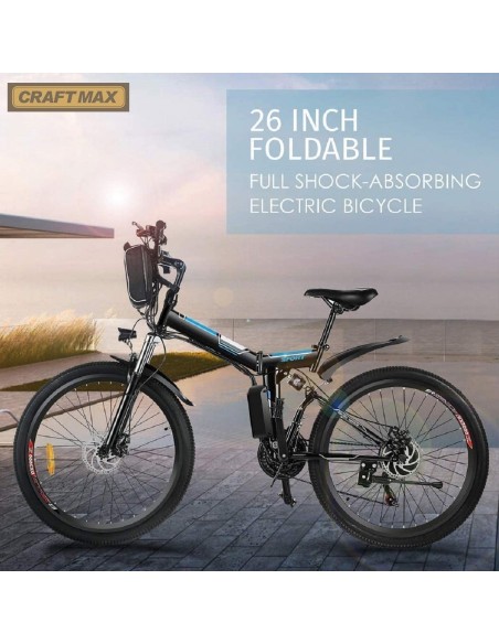 CRAFTMAX-clappy-e-Bike-Elektrofahrrad-Mountainbike-26-Zoll-36V-250W-Heckmotor-klappbar-schwarzblau-7