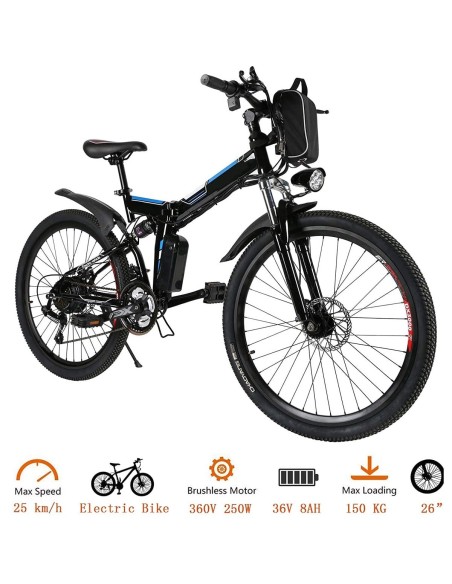 CRAFTMAX-clappy-e-Bike-Elektrofahrrad-Mountainbike-26-Zoll-36V-250W-Heckmotor-klappbar-schwarzblau-8
