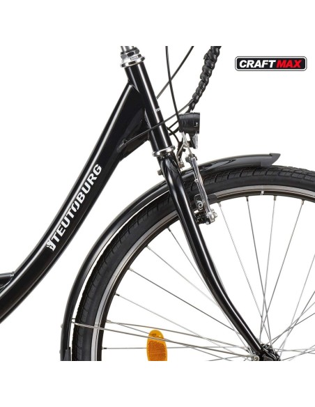 CRAFTMAX-Teutouburg-Citybike-leicht-Elektrofahrrad-28-Zoll-7-Gang-Shimano-Kettenschaltung-250W-104-36-V-Lithium-Ionen-Akku-Schwa
