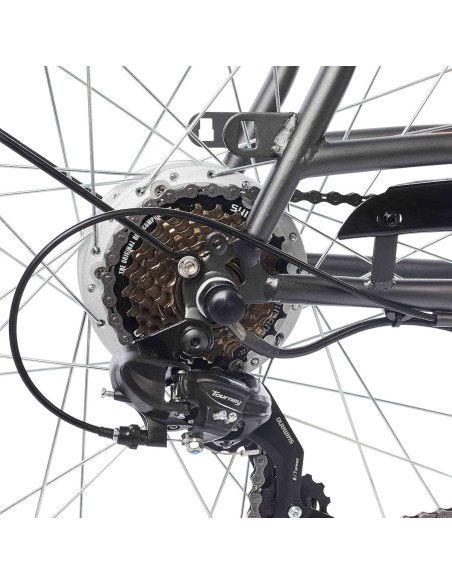CRAFTMAX-Teutouburg-Citybike-leicht-Elektrofahrrad-28-Zoll-7-Gang-Shimano-Kettenschaltung-250W-104-36-V-Lithium-Ionen-Akku-Schwa