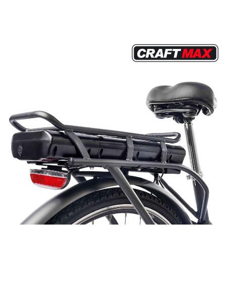 CRAFTMAX-Teutouburg-Citybike-leicht-Elektrofahrrad-28-Zoll-7-Gang-Shimano-Kettenschaltung-250W-104-36-V-Lithium-Ionen-Akku-Schwa