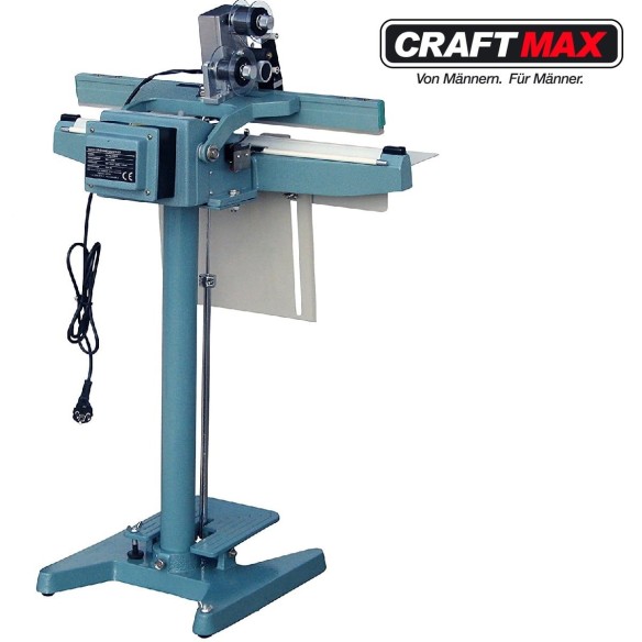 CRAFTMAX-Industrie-Impuls-Folienschweissgeraet-Standfuss-Pedalbedienung-Schweissbalkenlaenge-600mm-Nahtbreite-10mm-bestes