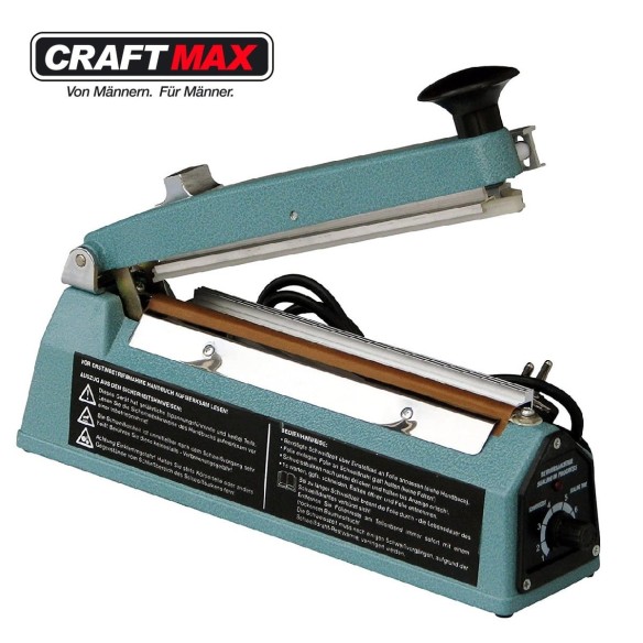CRAFTMAX-Industrie-Impuls-Balkenschweissgeraet-Schneidwerk-fuer-thermoplastischen-Kunststofffolien-Schweissbalkenlaenge-200mm-Na