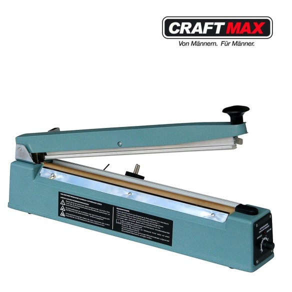 CRAFTMAX-Industrie-Impuls-Balkenschweissgeraet-Schneidwerk-fuer-thermoplastischen-Kunststofffolien-Schweissbalkenlaenge-400mm-Na