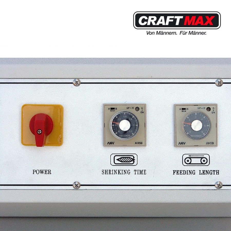 CRAFTMAX-Versandhandel-Semiautomatisches-L-Winkelschweissgeraet-Foerderband-fuer-thermoplastischen-Kunststofffolien