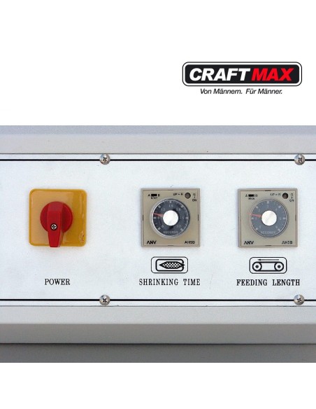 CRAFTMAX-Versandhandel-Semiautomatisches-L-Winkelschweissgeraet-Foerderband-fuer-thermoplastischen-Kunststofffolien