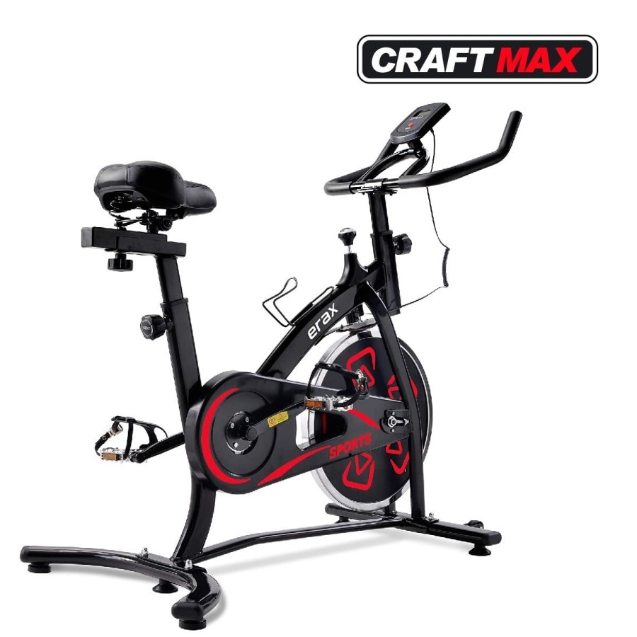 CRAFTMAX-Speedbike-erax-8-Kg-Schwungrad-Armstuetze-Trainingscomputer-bis-100-Kg-schwarz-4