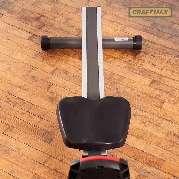 CRAFTMAX-Rudergeraet-klappbar-Magnetbremssystem-kugelgelagerter-Rudersitz-Trainingscomputer-TUeV-geprueft-schwarz-9
