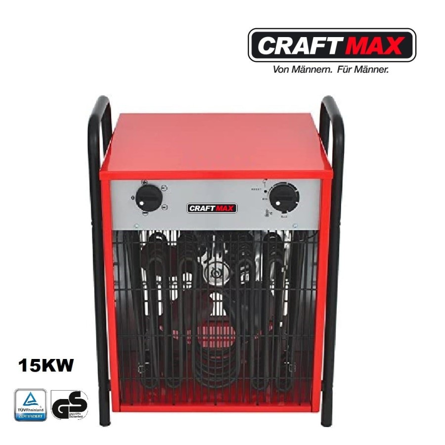CRAFTMAX-trotechteh-70-Elektroheizer-mit-3-Stufen-Heizgeblaese-15-KW-400V-32-Amp-