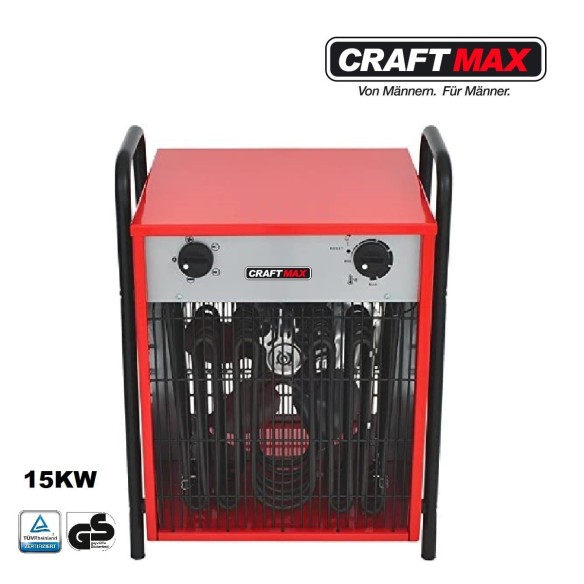 CRAFTMAX-trotechteh-70-Elektroheizer-mit-3-Stufen-Heizgeblaese-15-KW-400V-32-Amp-