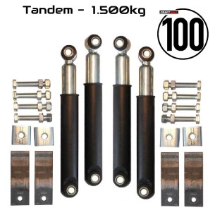 1.500kg-Rad-Stossdaempfer-100-kmh-Zulassung-Tandem-Doppelachse-PKW-Anhaenger