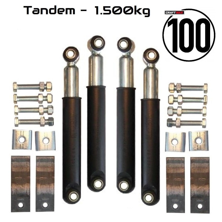 1.500kg-Rad-Stossdaempfer-100-kmh-Zulassung-Tandem-Doppelachse-PKW-Anhaenger
