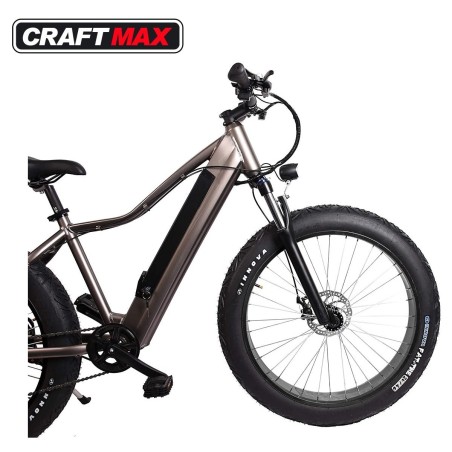 CRAFTMAX-Powermax-E-Bike-Fatbike-26-m-48V500W-Heckantriebsmotor-48V104Ah-Lithium-Ionen-Akku-Shimano-7-Gang-Schaltung-hydraulisch