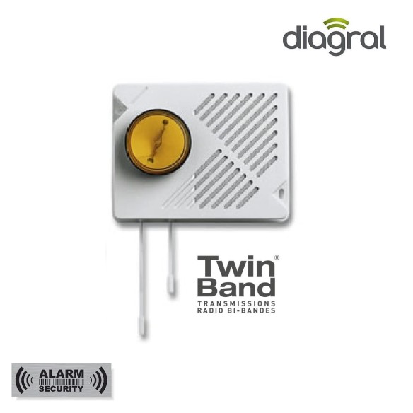 DIAGRAL®-TwinBand®-Funk-Alarmsystem-professional-Alarmsirene-SA200-104db-Flashlight