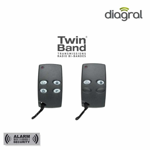 DIAGRAL®-TwinBand®-Funk-Alarmsystem-professional-Fernbedienung-Telecommande-PC305X