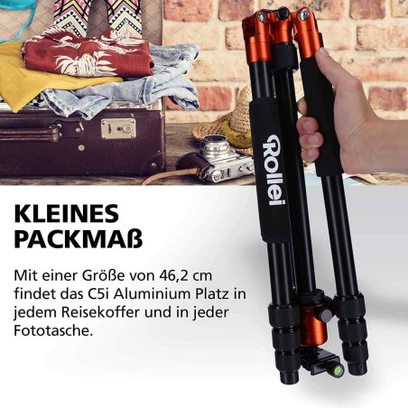 Rollei-C50i-Orange-Ieichtes-FotoStativ