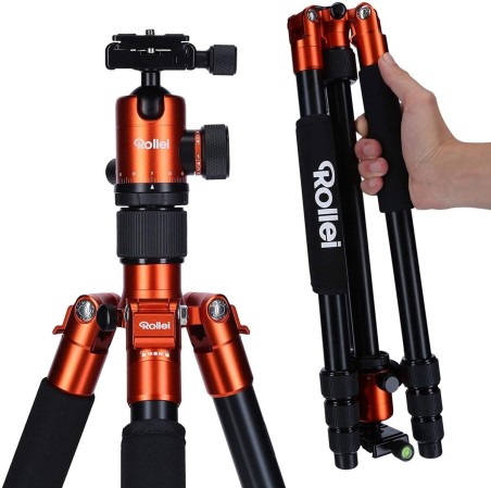 Rollei-C50i-Orange-Ieichtes-Foto-Stativ