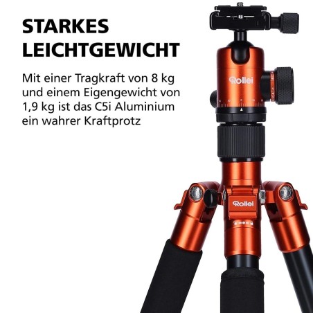 Rollei-C50i-Orange-Ieichtes-MiniStativ