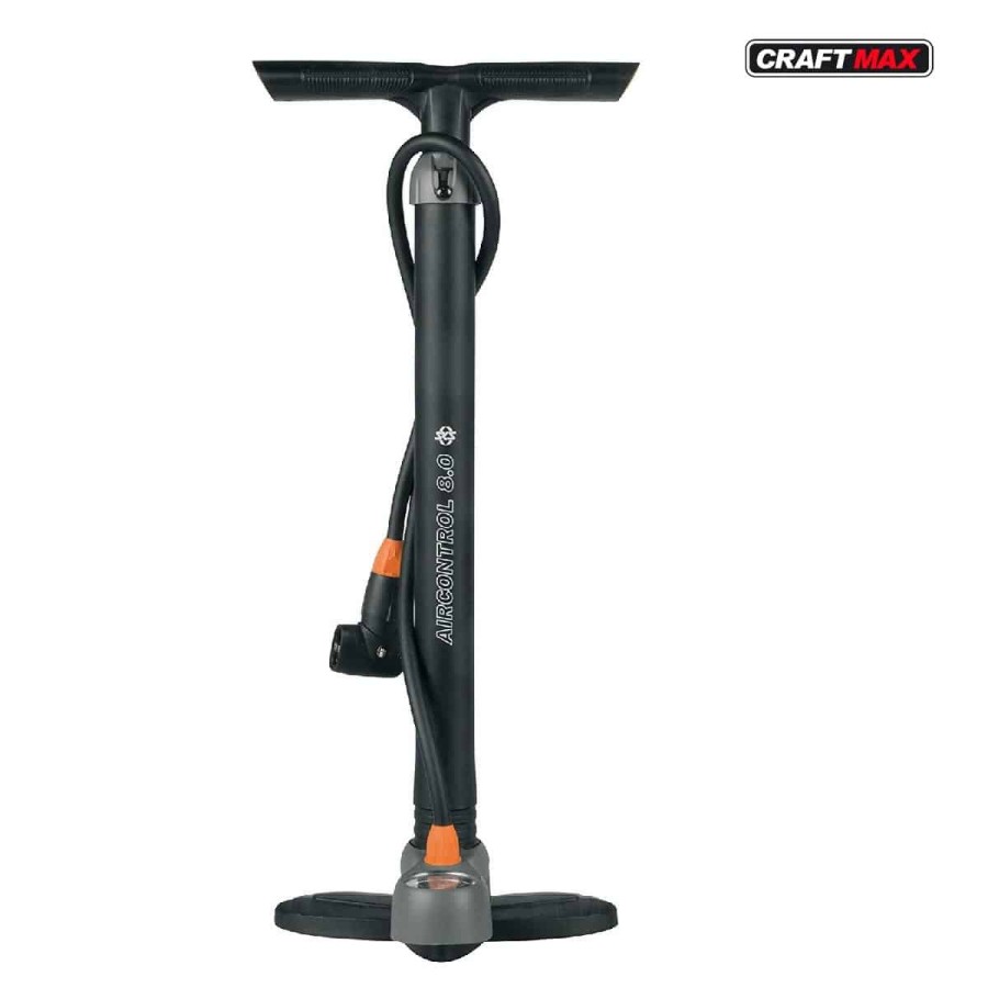 CRAFTMAX-aircontrol-Stand-Luftpumpe-mit-Manometer-und-Duo-Kopf-fuer-alle-Ventilarten-Air-X-Press-1