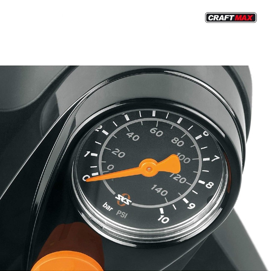 CRAFTMAX-aircontrol-Stand-Luftpumpe-mit-Manometer-und-Duo-Kopf-fuer-alle-Ventilarten-Air-X-Press-8