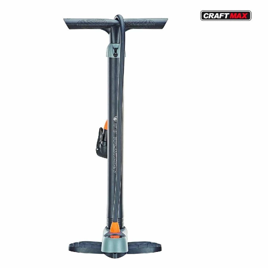 CRAFTMAX-aircontrol-Stand-Luftpumpe-mit-Manometer-und-Duo-Kopf-fuer-alle-Ventilarten-Air-X-Press-10