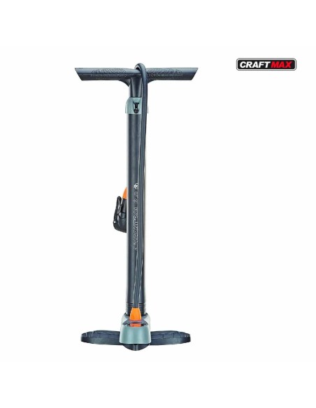 CRAFTMAX-aircontrol-Stand-Luftpumpe-mit-Manometer-und-Duo-Kopf-fuer-alle-Ventilarten-Air-X-Press-10