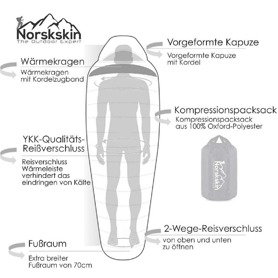CRAFTMAX-nordkskin-Schlafsack-fuer-4-Jahreszeiten-5