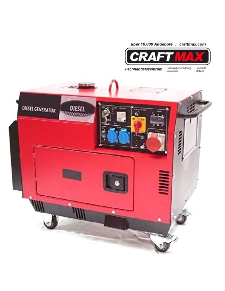 CRAFTMAX-fahrbares-85PS-Diesel-Stromaggregat-schallisoliert-400V-230V-12V