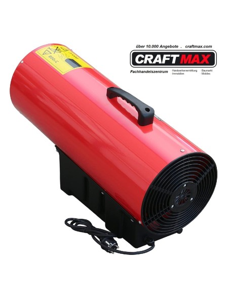 CRAFTMAX-rotek-50kW-GasheizgeblaeseGasschlauch-Druckregler-Thermostat-Ueberhitzungsschutz-Piezozuendung-230V-Gasventil-3