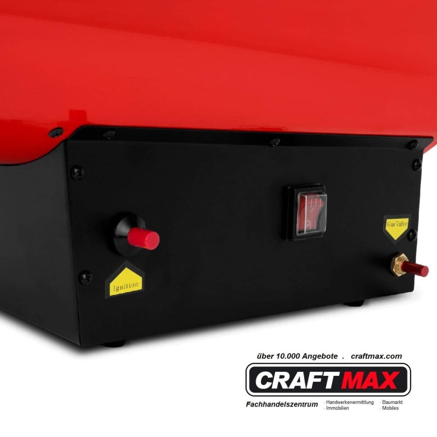 CRAFTMAX-rotek-50kW-GasheizgeblaeseGasschlauch-Druckregler-Thermostat-Ueberhitzungsschutz-Piezozuendung-230V-Gasventil-5
