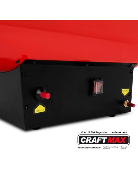 CRAFTMAX-rotek-50kW-GasheizgeblaeseGasschlauch-Druckregler-Thermostat-Ueberhitzungsschutz-Piezozuendung-230V-Gasventil-5