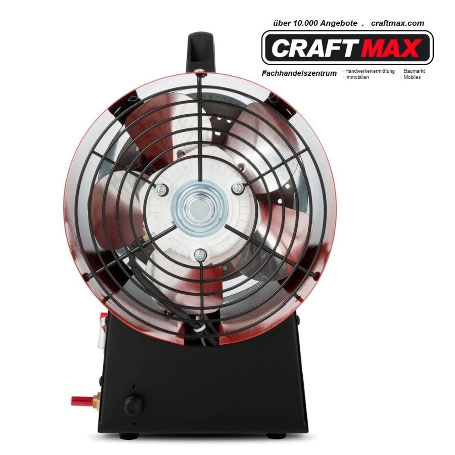 CRAFTMAX-rotek-50kW-GasheizgeblaeseGasschlauch-Druckregler-Thermostat-Ueberhitzungsschutz-Piezozuendung-230V-Gasventil-7