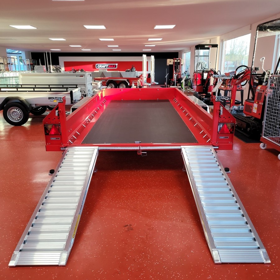 CRAFTMAX-MEGA-Baumaschinentransporter-3500Kg-Schaufelauflage-schwenkbaren-Auffahrrampen-2730kg-Nutzlast-15