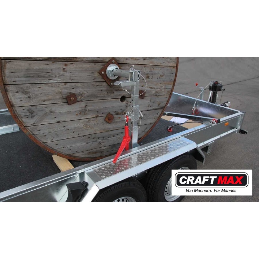 CRAFTMAX-CABLE-3500-Kabeltrommeltransporter-Kabeltrommeln-1500kg-3660x1800mm-Ratsche-hoehenverstellbar-Handseilwinde-900kg-8