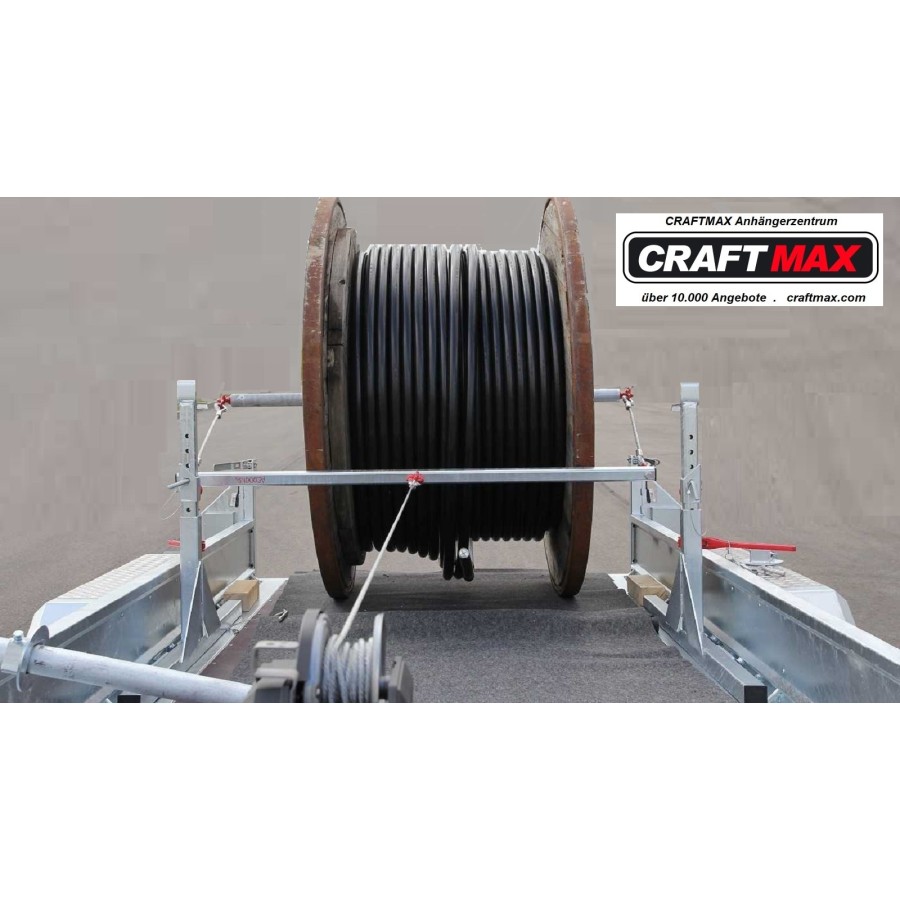 CRAFTMAX-CABLE-3500-Kabeltrommeltransporter-Kabeltrommeln-1500kg-3660x1800mm-Ratsche-hoehenverstellbar-Handseilwinde-900kg-7