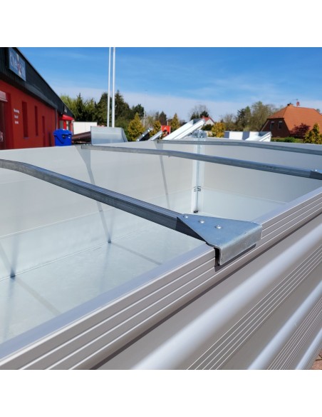 CRAFTMAX-Quertraeger-Planenstuetze-Stahl-Kastenprofil-Dreieck-fuer-Flachplane-Anhaenger-204cm