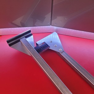 CRAFTMAX-Quertraeger-Planenstuetze-Stahl-Kastenprofil-Dreieck-fuer-Flachplane-Anhaenger-204cm 2
