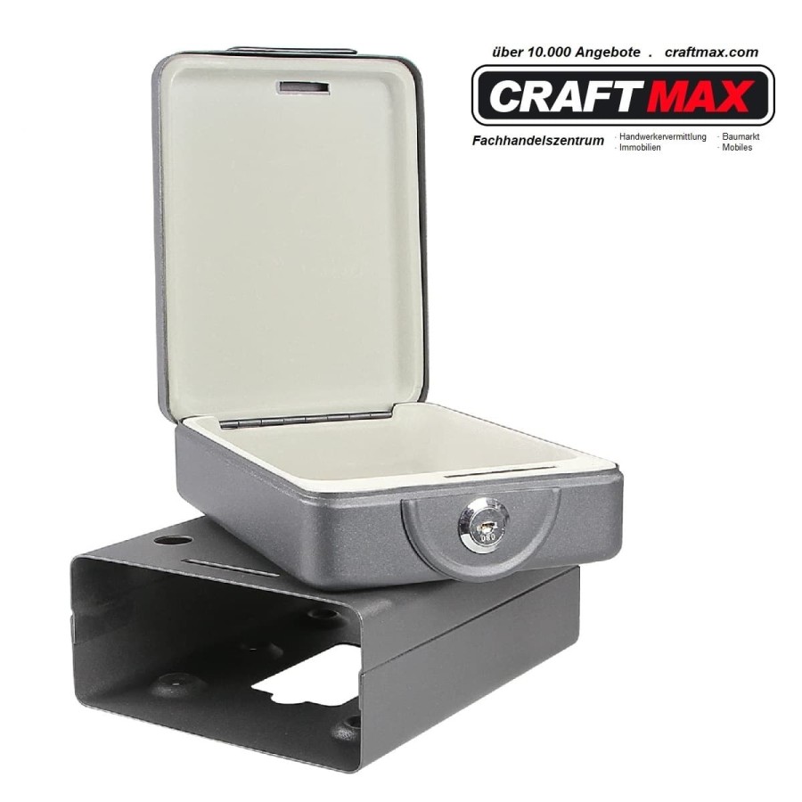 CRAFTMAX-minisafe-kleiner-tragbarer-Tresor-mit-Sicherheitsschluessel-Stahlseil-Montagerahmen-Moebel-Caravan-Auto-4