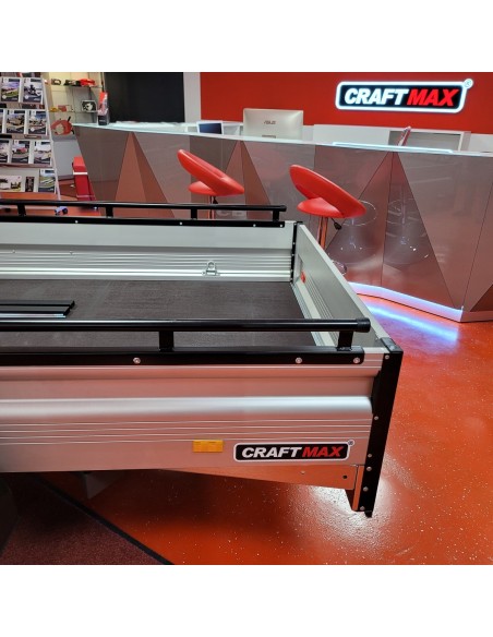 CRAFTMAX-MAXI-1300kg-Kastenanhaenger-H-Gestell-Reling-100Kmh-Einachser-Tieflader-gebremst-3