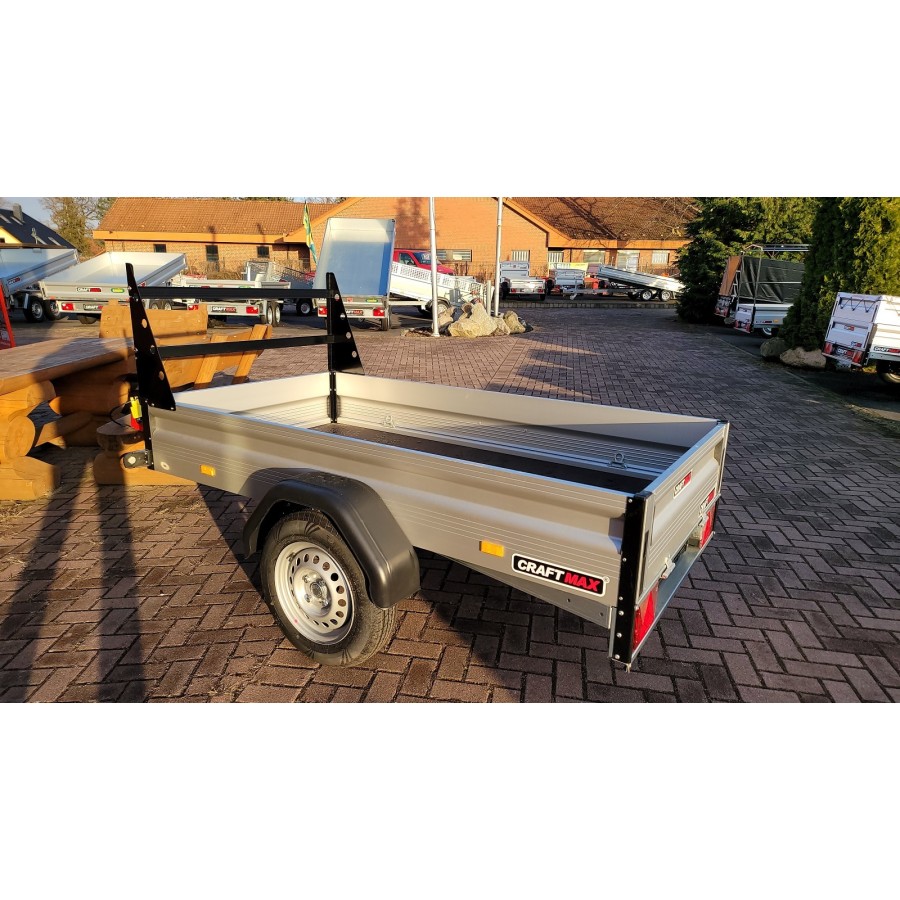 CRAFTMAX-BUDGET-Kastenanhaenger-mit-V-Deichsel-ALU-Bordwaenden-80cm-H-Gestell-aus-gepulvertem-Stahl-750-Kg-ungebremst-2