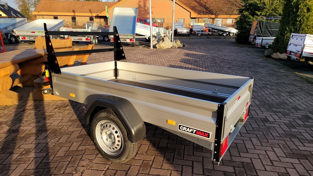 CRAFTMAX-BUDGET-Kastenanhaenger-mit-V-Deichsel-ALU-Bordwaenden-80cm-H-Gestell-aus-gepulvertem-Stahl-750-Kg-ungebremst-2